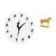 thumbnail image 5 of Reloj De Pared De Bailarina De Ballet Con Elegante Escultura De Caballo, Silencioso Y Decorativo, Ideal Para Decoración Artística Elegante Del Hogar Y La Oficina., 5 of 8