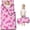 Geometric Flower and Dahlia Pink Pattern, variant on Geometric Flower and Dahlia Blue Pattern Teens Toddler Nap Mat with Pillow, Sleeping Mat Bag for Preschool Daycare 59"x22"