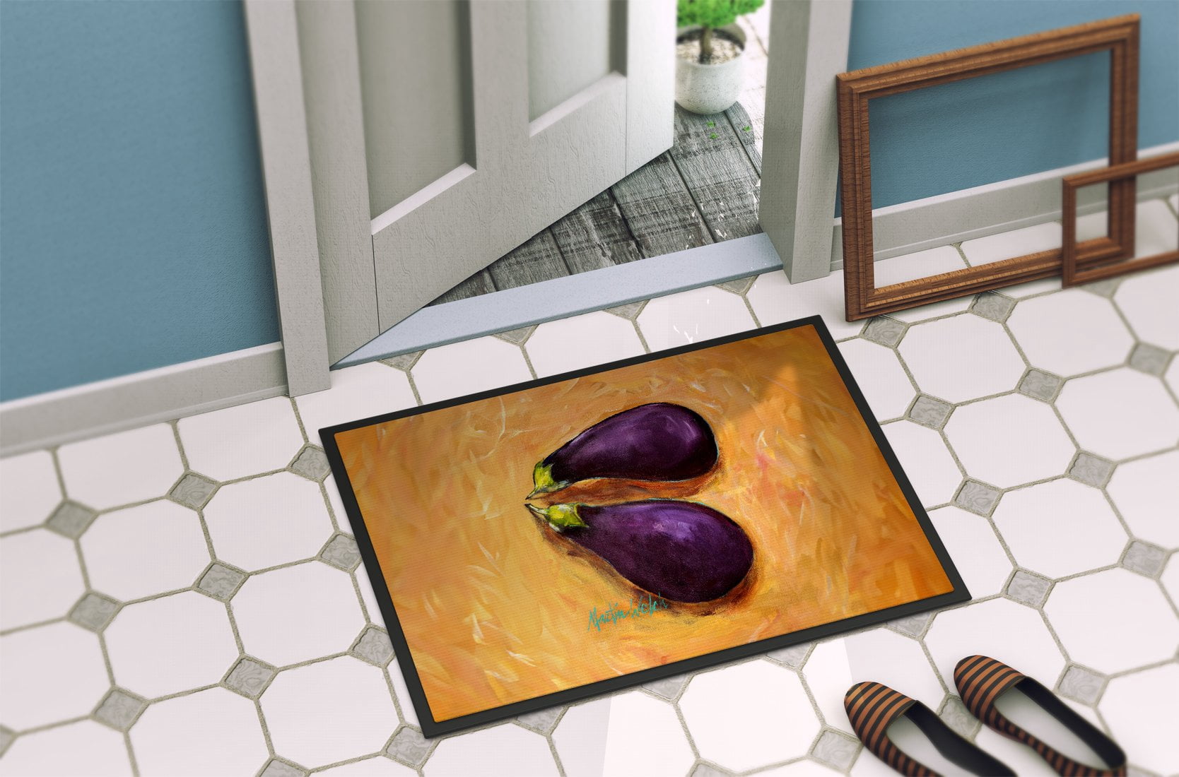 EP II Eggplant Doormat 27 in x 18 in