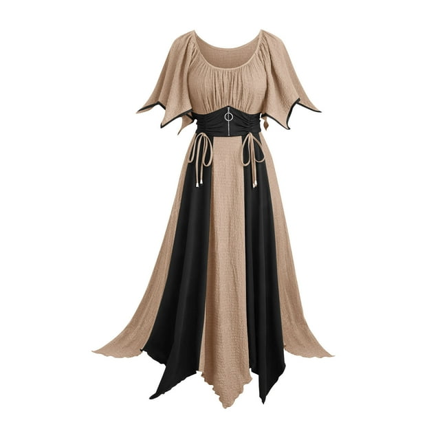 Robe d'Été pour Femmes Sans Manches Creuse Fête Plage Midi