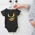 thumbnail image 5 of Halloween Evil Pumpkin Costume Romper Boys or Girls Infant Baby Brisco Brands NB, 5 of 6