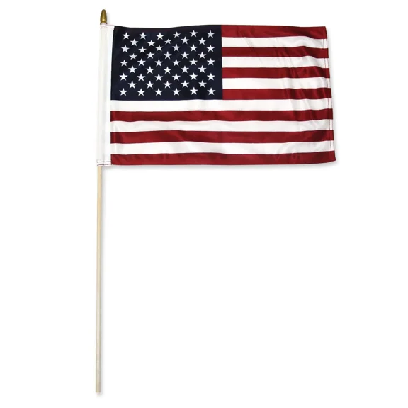 ANT Enterprises USA American 12"x18" Stick Flag, UV Resistant