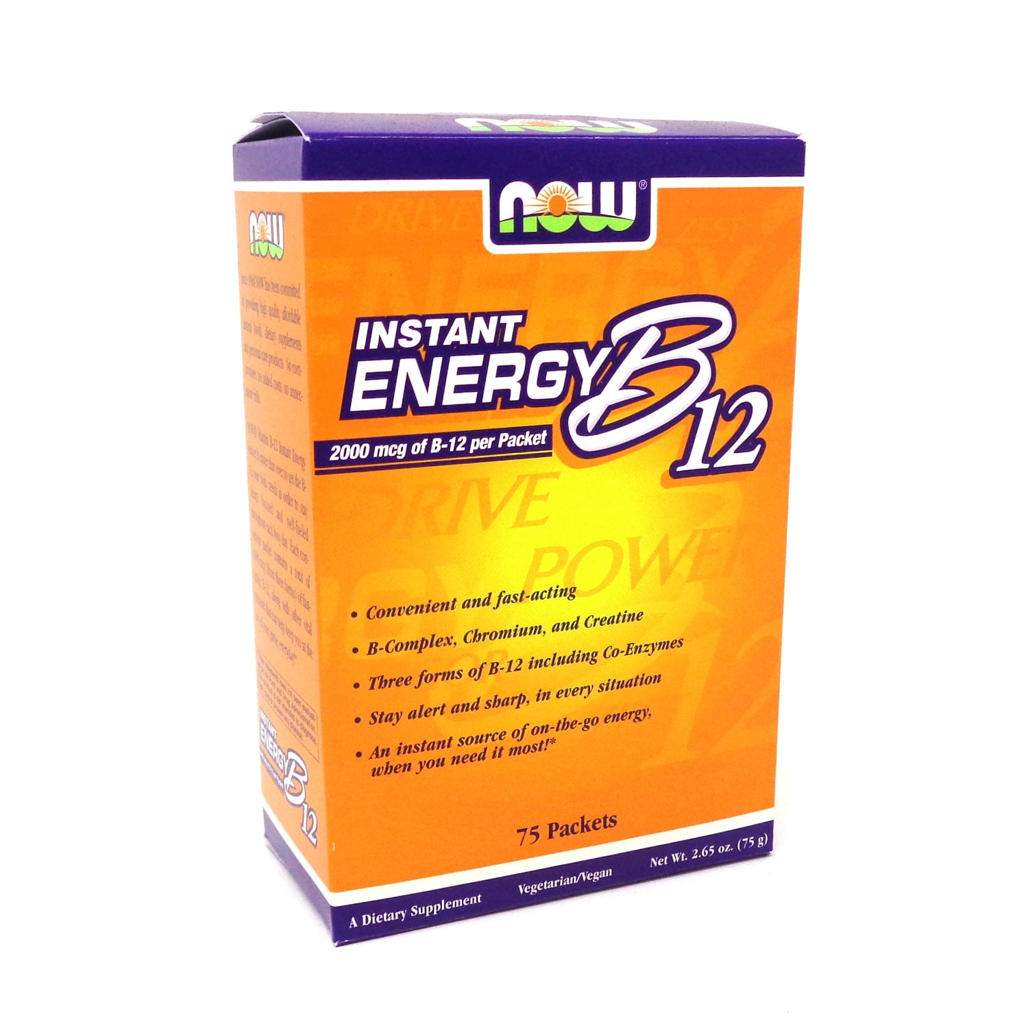 NOW Foods B-12 Instant Energy 75 Pkts