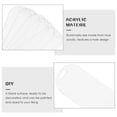 thumbnail image 5 of 30 Pcs  Acrylic Bookmarks for Crafts Transparent DIY Acrylic Bookmarks DIY Blank Unfinished Bookmarks, 5 of 6