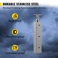 thumbnail image 4 of VEVOR Cable Railing Post Level Deck Stair Post 36 x 0.98 x 1.97\" Cable Handrail Post Stainless Steel Wire Drawing Deck Railing Pre-Drilled Pickets with Mounting Bracket Stair Railing Kit Silver, 4 of 9