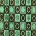 thumbnail image 1 of Ahgly Company Indoor Square Abstract Turquoise Blue Modern Area Rugs, 4' Square, 1 of 4