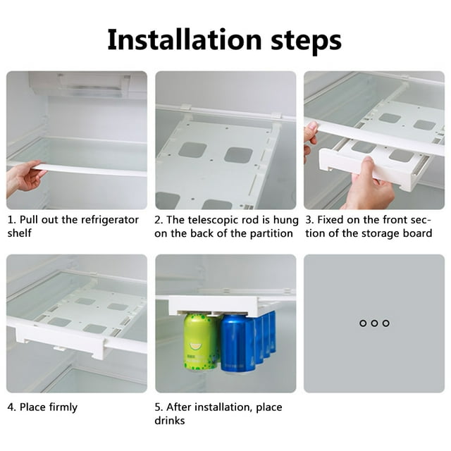 Organizador de latas de refresco colgantes, organizador de latas de refresco para refrigerador, soporte dispensador de latas de bebidas ultra sensible