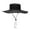 Black, variant on AWZXDE Couple Outdoor Sports Large Brim Fishing Hat Men Women Sunscreen Hiking Mountaineer Hat For Men