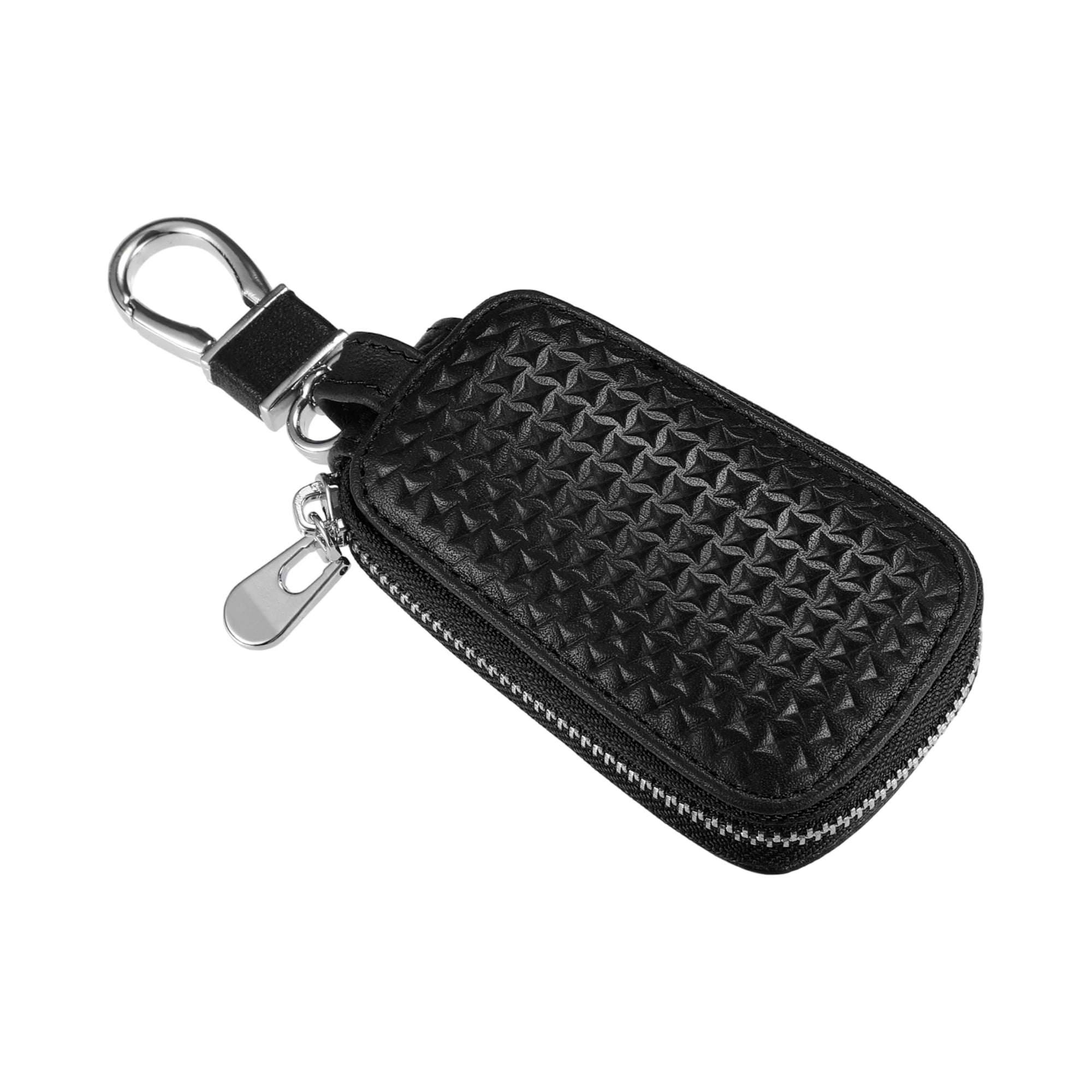 1 Pc Universal Car Key Fob Case Genuine Leather Holder Keyring