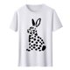 thumbnail image 5 of Tops de Cuello Alto para las Mujeres Amante Impreso Camiseta Cuello Redondo Manga Corta, Poliéster Spandex, 5 of 7