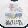 thumbnail image 4 of Inktastic Will You Be My Godparents? Boys or Girls Baby Bib, 4 of 4