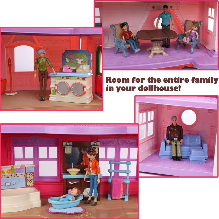 Sweet little family action shop figures