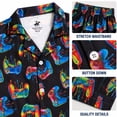 thumbnail image 4 of Beverly Hills Polo Club Boys Pajama Set Lightweight Button Down Long Sleeve Pajamas and Pajama Pants, 4 of 7