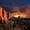 Garden Of Gods Dusk, variant on Elephant Stock Garden Of Gods Dusk Wall Art - Horizontal Multi Panel Canvas - Living Room Wall Decor - Nature Multi Panel - Brown And Orange Decor - 33" x 20"