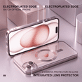thumbnail image 5 of Entronix 2-in-1 Magnetic Shiny Clear Case Compatible with iPhone 15 with Screen Protector, Rose, 5 of 7