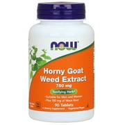 NOW Supplements, Horny Goat Weed Extract 750 mg Plus 150 mg of Maca Root, Tonifying Herb*, 90 Tablets