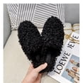 thumbnail image 2 of Women's Winter Solid Faux Fur Round Toe Mules Cotton Loafers Warm Slippers Big Size, 2 of 6