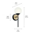 thumbnail image 6 of 55170BKCPZ Kichler Lighting Benno - 5W 1 LED Wall Sconce In Industrial Style-13.75 Inches Tall and 5.25 Inches Wide-Black/Champagne Bronze Finish, 6 of 6