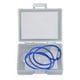 thumbnail image 1 of Soporte para audífonos, Clip transparente, cuerda azul, nailon, cordón para audífonos de fácil fijación para deportes de jardinería, 1 of 8