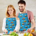 thumbnail image 3 of Cartoon Construction Vehicles Stop Signs Apron-Garden Aprons for Women with Pockets-Cotton Linen Waterproof Kitchen Cooking Gardening Aprons Adjustable for Kitchen,Cooking,BBQ and Salon 33x27 Inch, 3 of 7