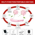 thumbnail image 6 of Portable Neck Fan Rechargeable Personal Hand-Free Fan Mini USB Wearable Neckband Sport Fan, 3 Speed Adjustable, 360 Degrees Free Rotation Perfect for Working, Traveling, Office, Reading, 6 of 10