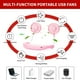 thumbnail image 5 of Ventilador de cuello portátil JUANANIUG recargable de 3 velocidades rosa, 5 of 9