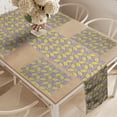thumbnail image 2 of Ambesonne Spring Table Runner & Placemats, Mimosa Flowers Blossom Art, Placemat 4 pcs + Runner 14"x72", Pale Purple Yellow, 2 of 2