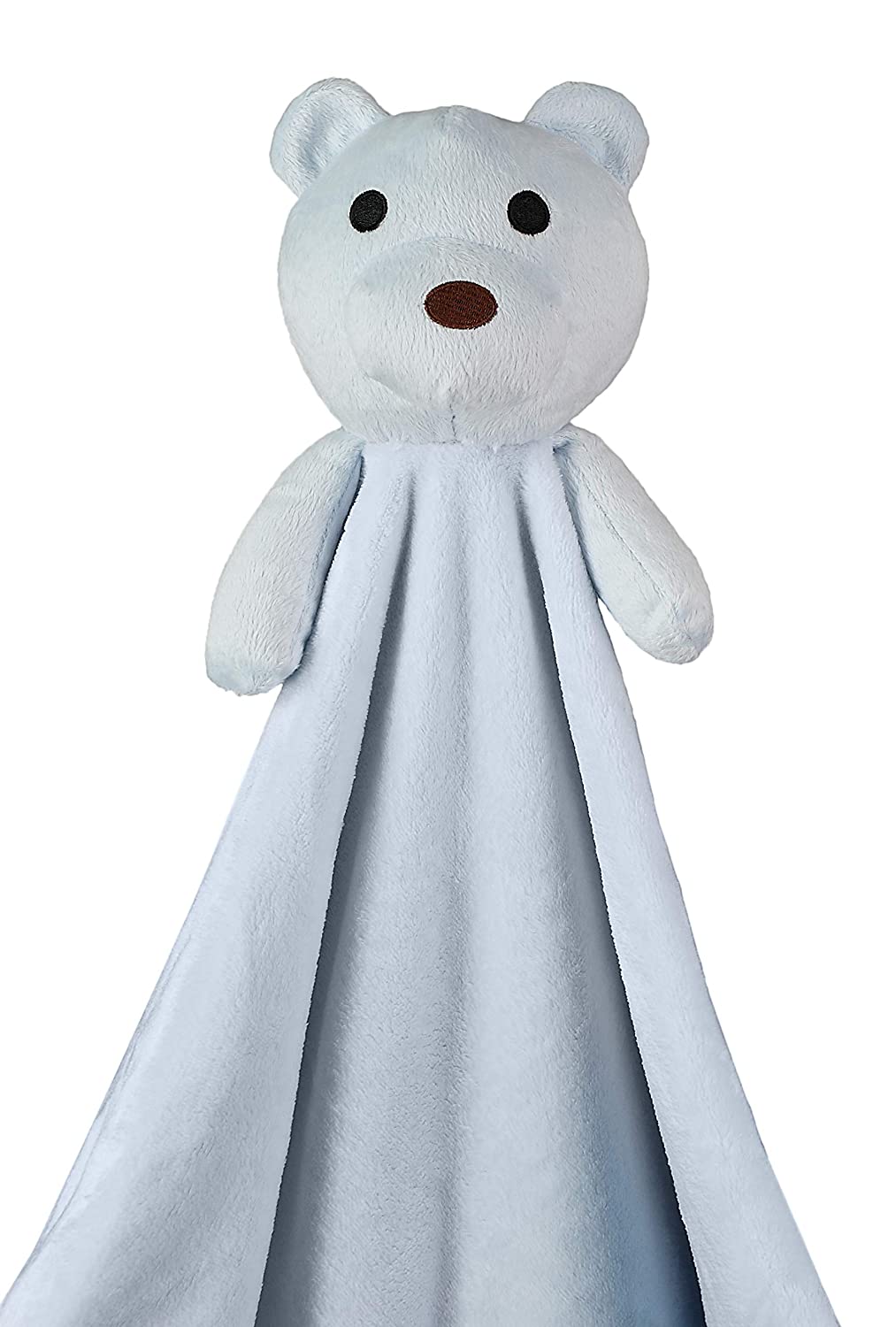 Custom Catch Personalized Teddy Bear Baby Blanket Gift for Boy - Blue