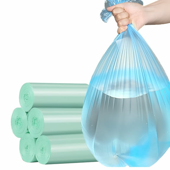 ACDANC 5 Rolls Small Trash Bags - 100 Counts Durable Small Garbage Bags for Home Office Kitchen Bathroom Bedroom Trash Can Liners,Green