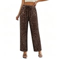 thumbnail image 5 of WWC Womens Elastic Waist Pants, Sequin Casual Pants for Women, Solid Color Lounge Pants with Pockets S-XXL, 5 of 5