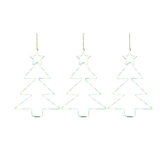EGNMCR Decorative Lights 3 Pack Christmas Window Lights, 45 LED Christmas Tree Lights Battery Operated 8 Lighting Modes For Xmas Home Party Garden Patio Porch Indoor Outdoor Decor the lanterns