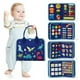 thumbnail image 1 of Tablero de aprendizaje para niños, tablero de fieltro para actividades, rompecabezas educativo, juguete para practicar vestimenta, juguete sensorial, regalo, 1 of 1