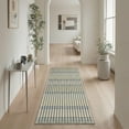 thumbnail image 4 of 5x7 Washable Rugs for Living Room and Bedroom, Machine Washable Non Slip Low Pile Lightweight Area Rugs, Modern Farmhouse Print Pattern Rug for Indoor Home Decor, Plaid Sage Blue, 4 of 5