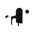 thumbnail image 2 of Meridian Furniture Summer Black Velvet Dining Side Chair (Set of 2), 2 of 6
