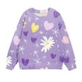thumbnail image 5 of Bnwani Toddler Sweatshirt Long Sleeve Sweatshirt Hearts Printed Pullover, 5 of 5