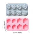 thumbnail image 4 of Molde de silicona con forma de rosa de 8 cavidades para chocolate, caramelos, jabón, resina y manualidades, 4 of 5