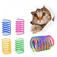 thumbnail image 3 of Pet Wide Colored Springs Cat Toys Plastic Coil Springs for Cat Kitten Pets 4 Pieces (Random Color), 3 of 5
