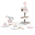 thumbnail image 1 of EASTIN Tea Party Tableware Wooden Handicraft Toy Kitchen Pretend Play Set Cooking Coffee Bread For Toddlers Kids Birthday Gift Favors, 1 of 6