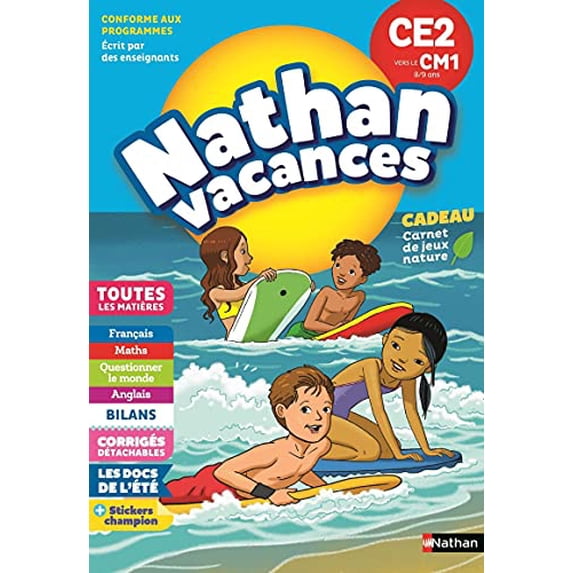 Pre-Owned Cahier de Vacances 2018 du CE2 vers le CM1 - Nathan Vacances - 8/9 ANS