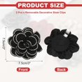 thumbnail image 2 of Decorative Shoe Clips, Removable Bow Clip Flower Rhinestone Charms for Women Dress High Heels Accessories, 2 of 5