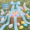 thumbnail image 5 of Gumesh Easter Carrot Egg and Bunny Patterned Ribbon, 1.5 Inch x 15Ft Grosgrain Craft Ribbon for Gift Wrapping, DIY Bows, Bouquet Wrapping, Wreath Decoration, 5 of 6