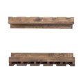 thumbnail image 3 of del Hutson Designs Rustic Luxe 24" Bottle/Glass Rack, Set of 2, Dark Walnut, 3 of 6