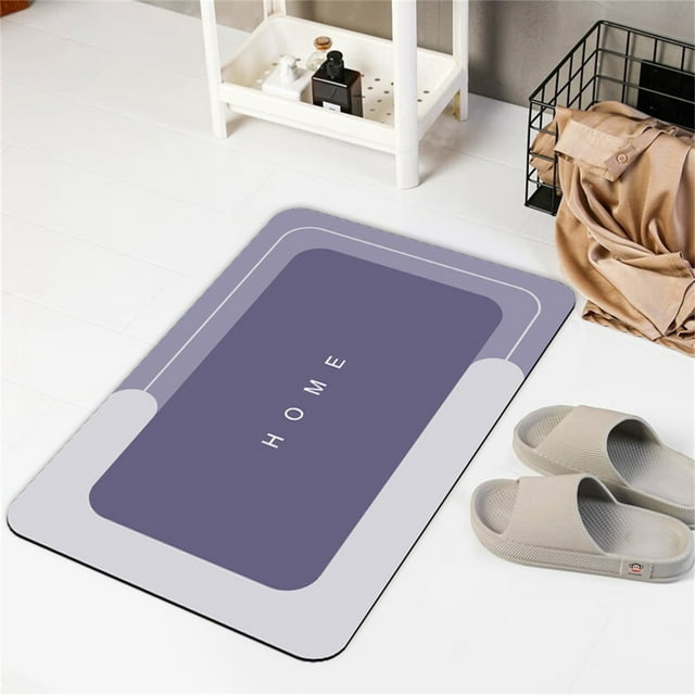 Absorbent Bath Mat Toilet Floor Carpet Non Soft Rug For Bathroom Kitchen Bedroom