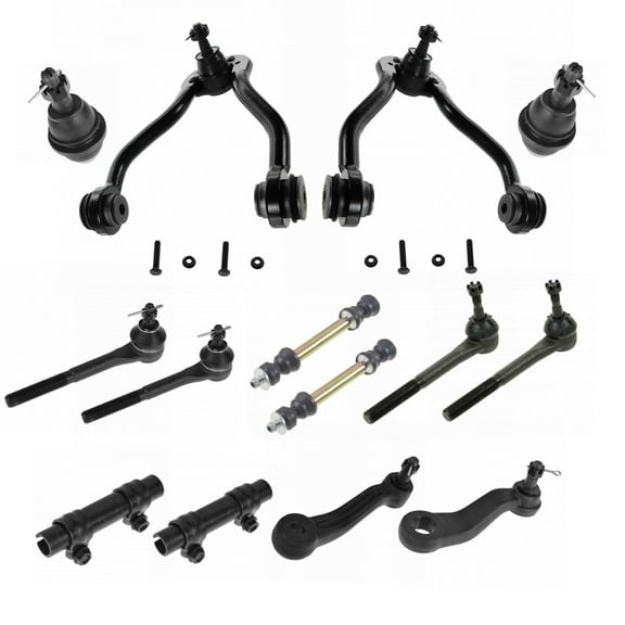 TRQ Front Control Arm Ball Joint Tie Rod Sway Link Steering Suspension Kit 14pc PSA60587 Fits select: 1996-1999 CHEVROLET GMT-400, 1996-2000 CHEVROLET TAHOE