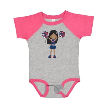 Inktastic African American Girl, Cheerleaders, Cheerleading Girls Baby Bodysuit