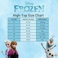 thumbnail image 7 of Disney Frozen Anna And Elsa High Top Canvas Sneakers. (Toddler Little Kids)Light Blue Lilac, Size: 12, 7 of 7