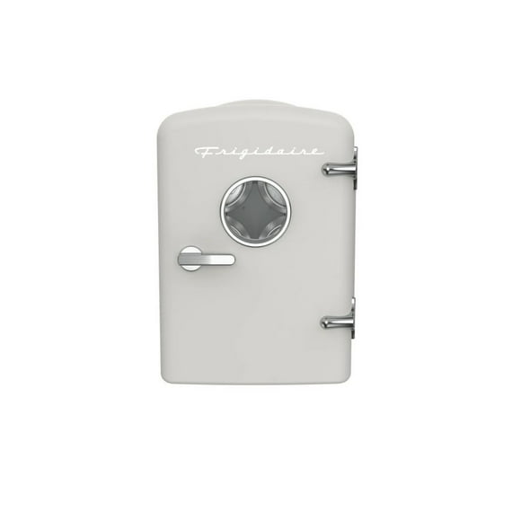 Restored Frigidaire Retro 6 Can Mini Beverage/Skincare Cooler, Moonbeam, 4L EFMIS129-MOONBEAM (Refurbished)