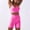 Hot Pink, variant on Tbopshirt Sports Bras for Women Sports Yoga Bra and Shorts Sports Underwear Wearing Fitness Yoga Clothes Set