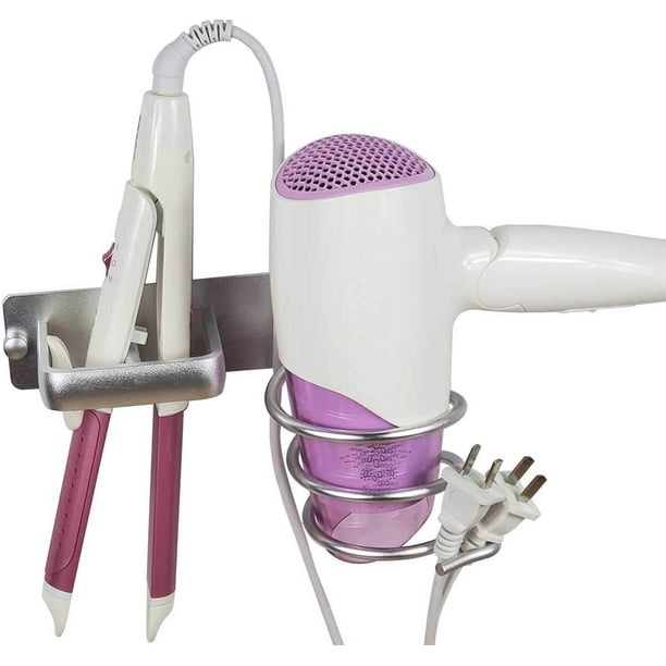 Aluminum Hair Dryer Holder And Straightener Hairdryer Organizers Blow Wall Mount Need To Punch Com - Wall Mount Blow Dryer Holder Aluminum Hair Dryer Holder And Straightener Hairdryer Organizers Blow Wall Mount Need To Punch Com - Wall Mount Blow Dryer Holder