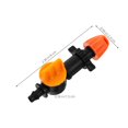 thumbnail image 2 of LEEYNEER 10 Pcs Drip Irrigation Sprayer Irrigation Exhaust Valve Orange Nozzle Drip System Emitters Adjustable Drip Emitters, 2 of 6